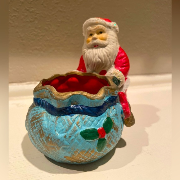 Vintage Santa Tea light Holder - Picture 1 of 7